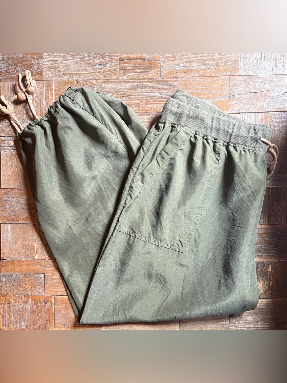 Moda International Silk Drawstring Joggers - Picture 6 of 11